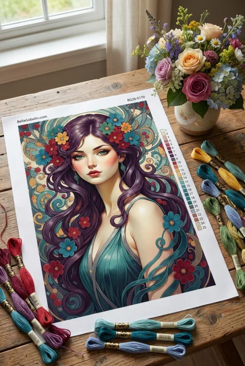 Alphonse Mucha Stil - Variation 1 – BG26-0170