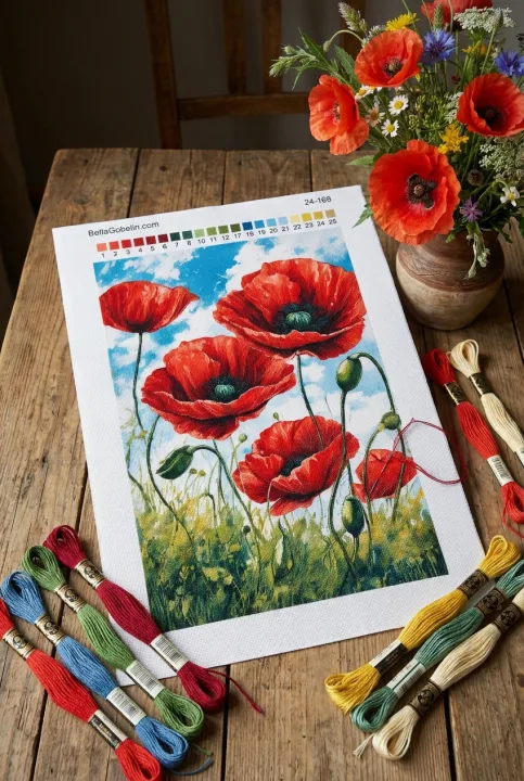 Mohnblumen auf der Wiese