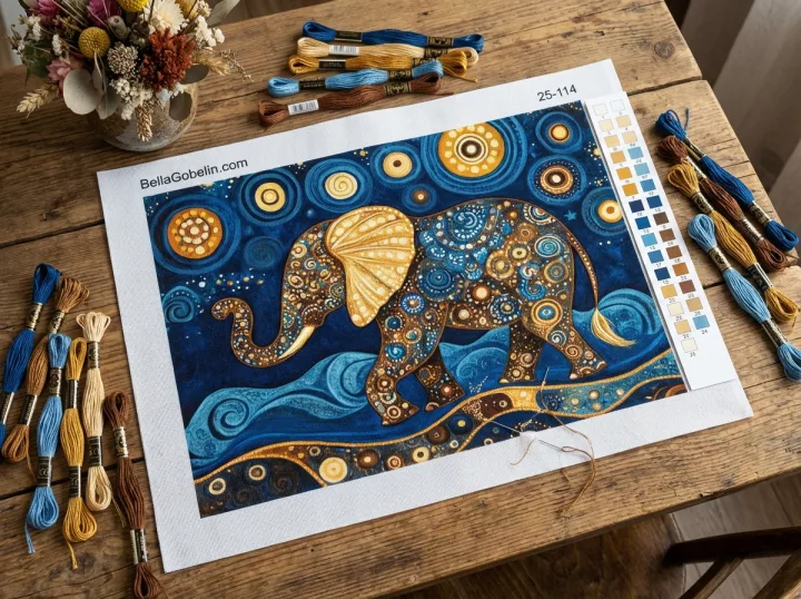 Elefant im Stil von Klimt – 25-114