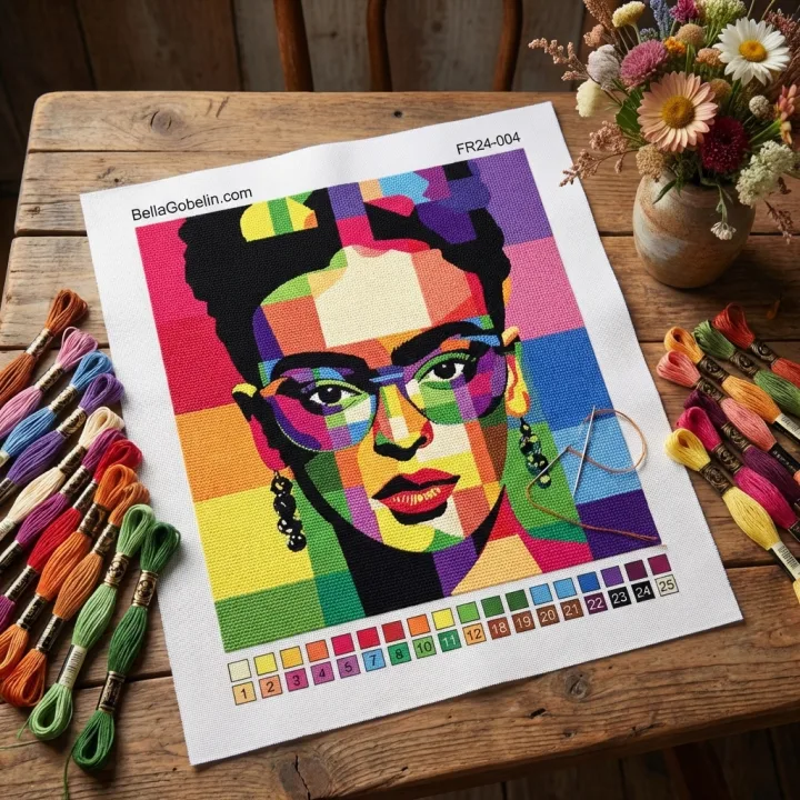 Frida Kahlo modernes Porträt – FR24-004