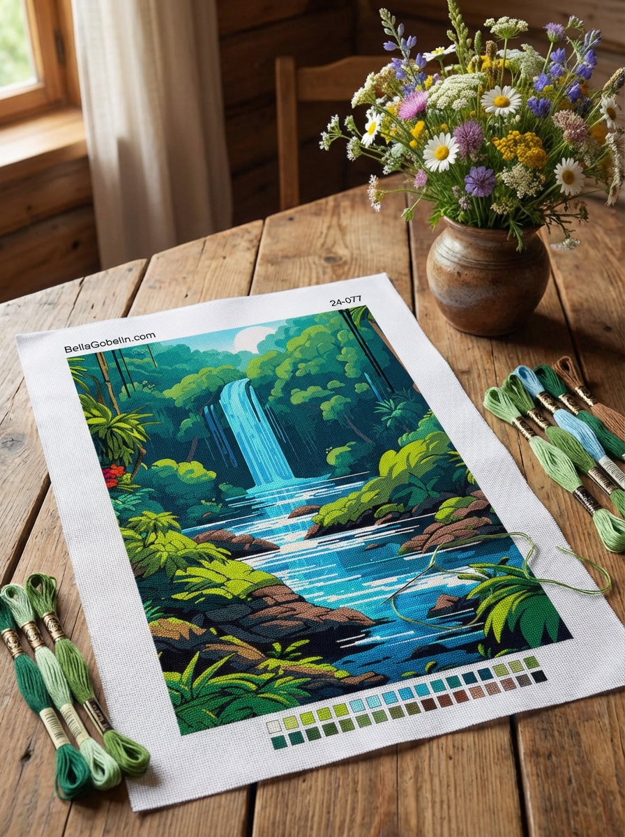 Wasserfall im Dschungel