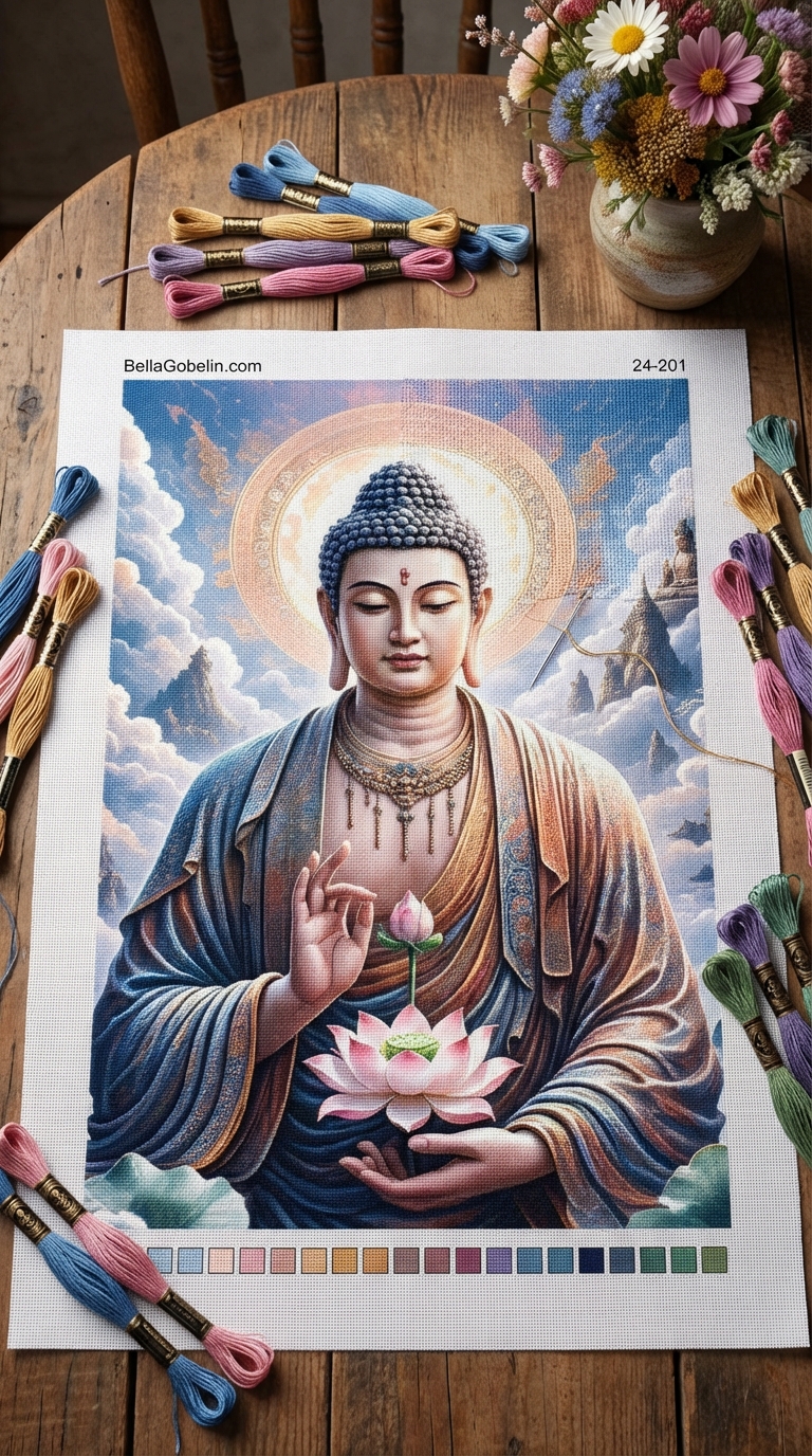 Buddha mit Lotus
