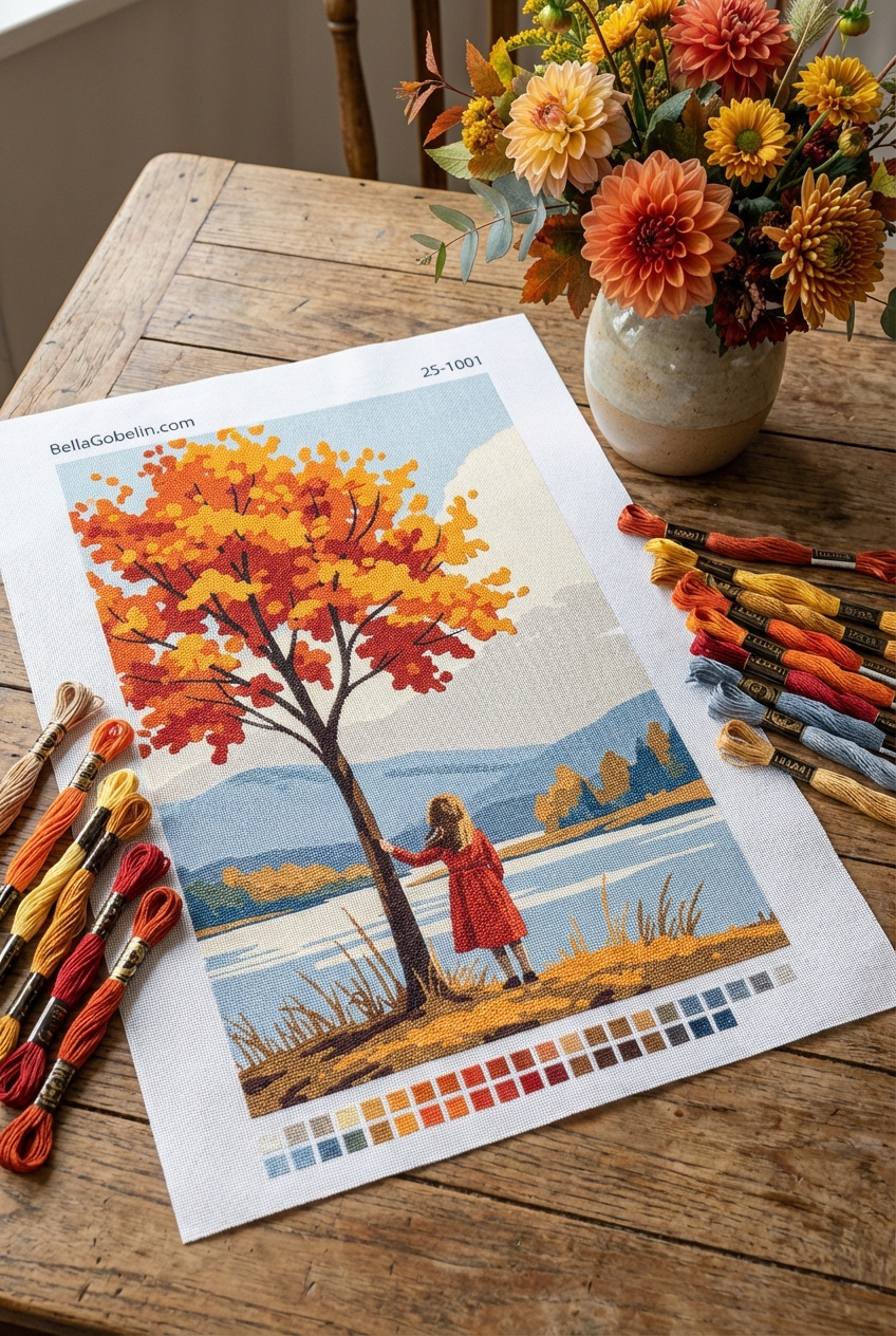 Kleines Mädchen am Baum