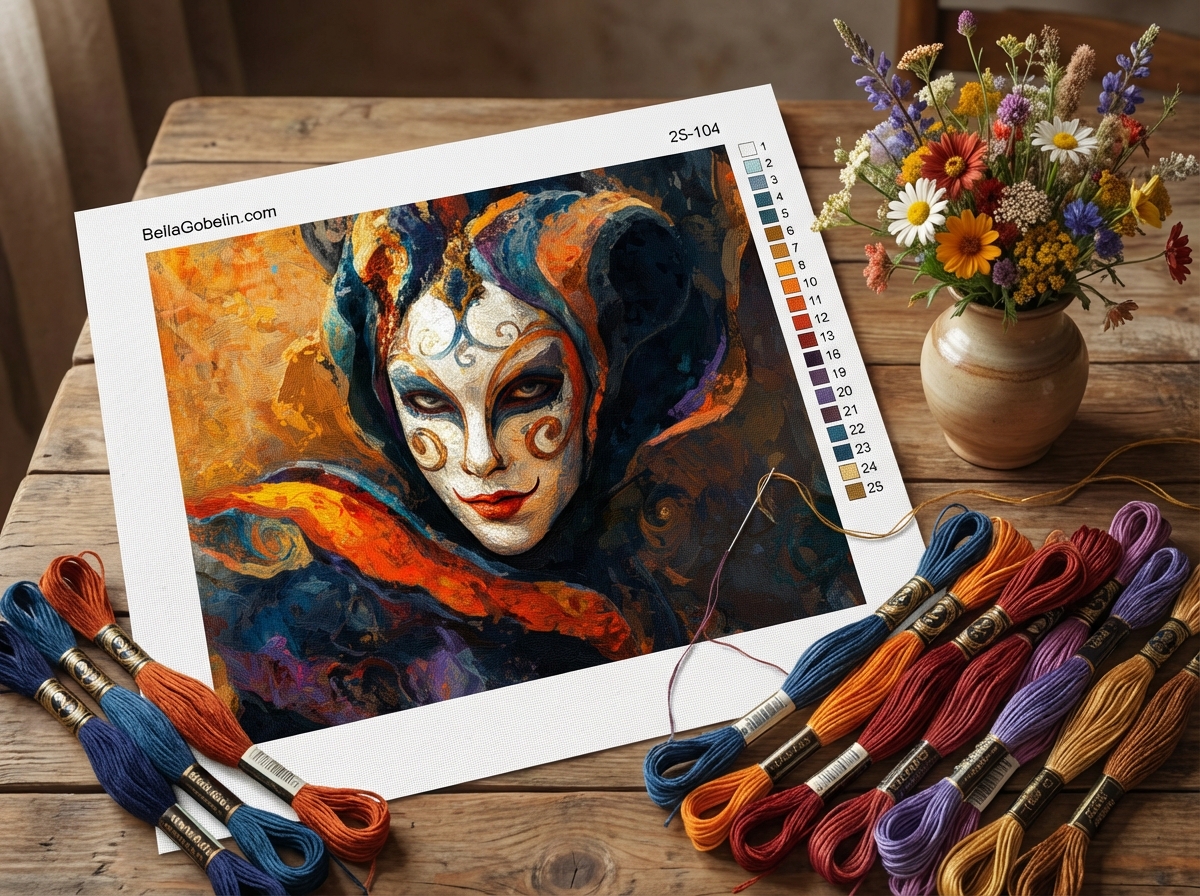 Karnevals-Porträt Gemälde