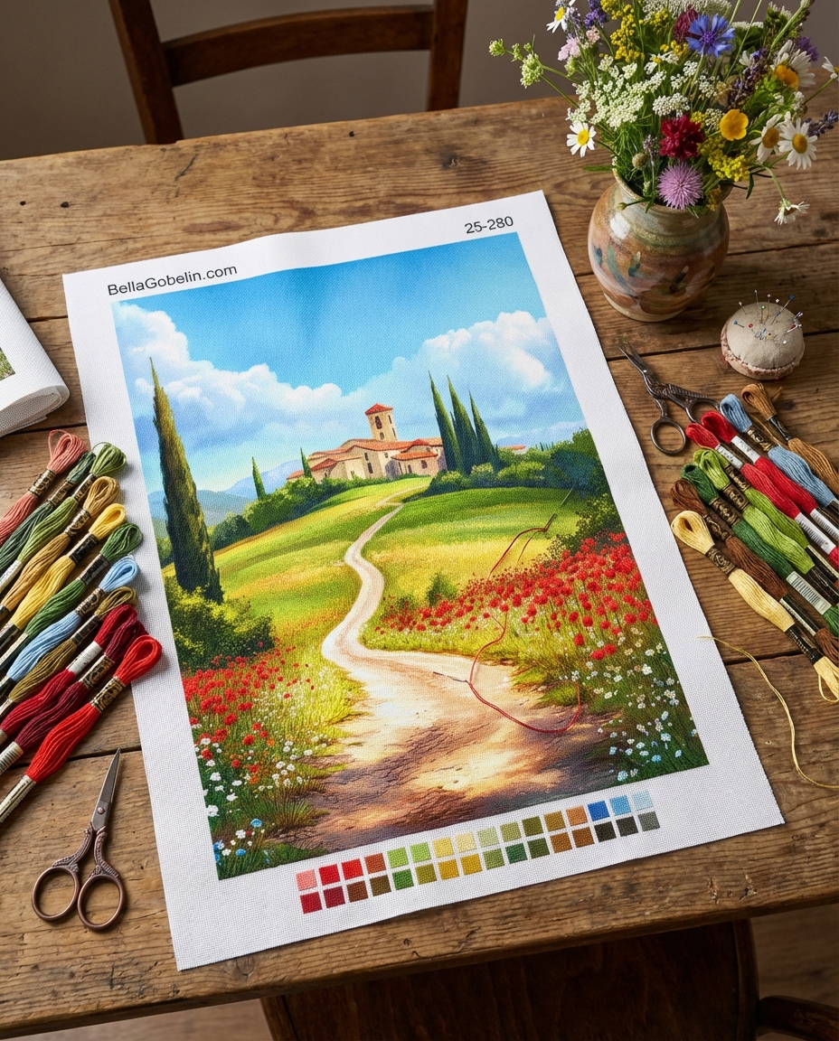 Kleines Dorf in der Toskana