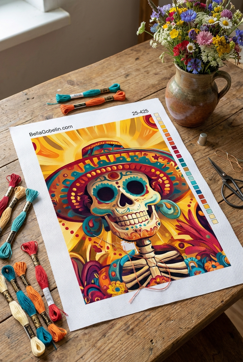 Mexikanischer Halloween-Stil