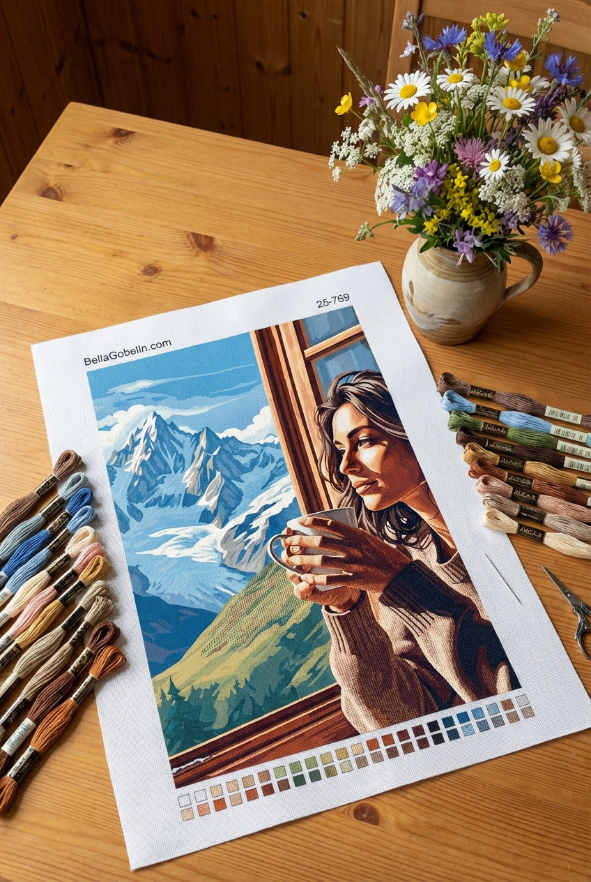 Kaffeeportrait am Mont Blanc