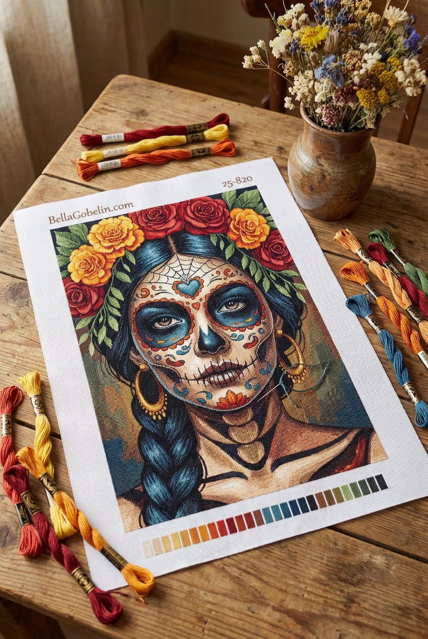 Mexikanische Halloween-Porträtserie