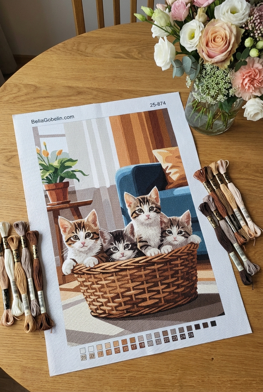 Katzen im Wohnzimmer