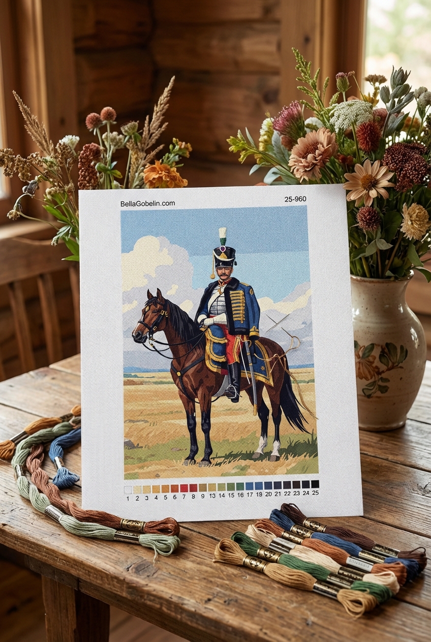 Ungarischer Husar auf dem Pferd