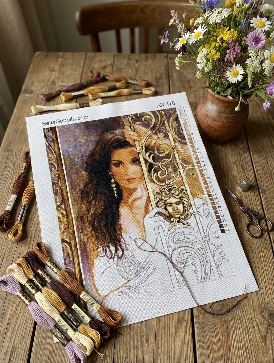 Romantisches Damenporträt