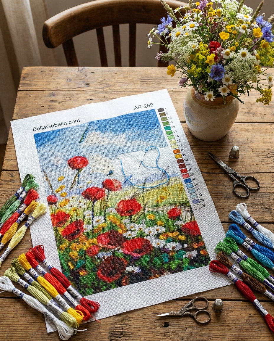 Mohnblumen auf der Frühlingswiese