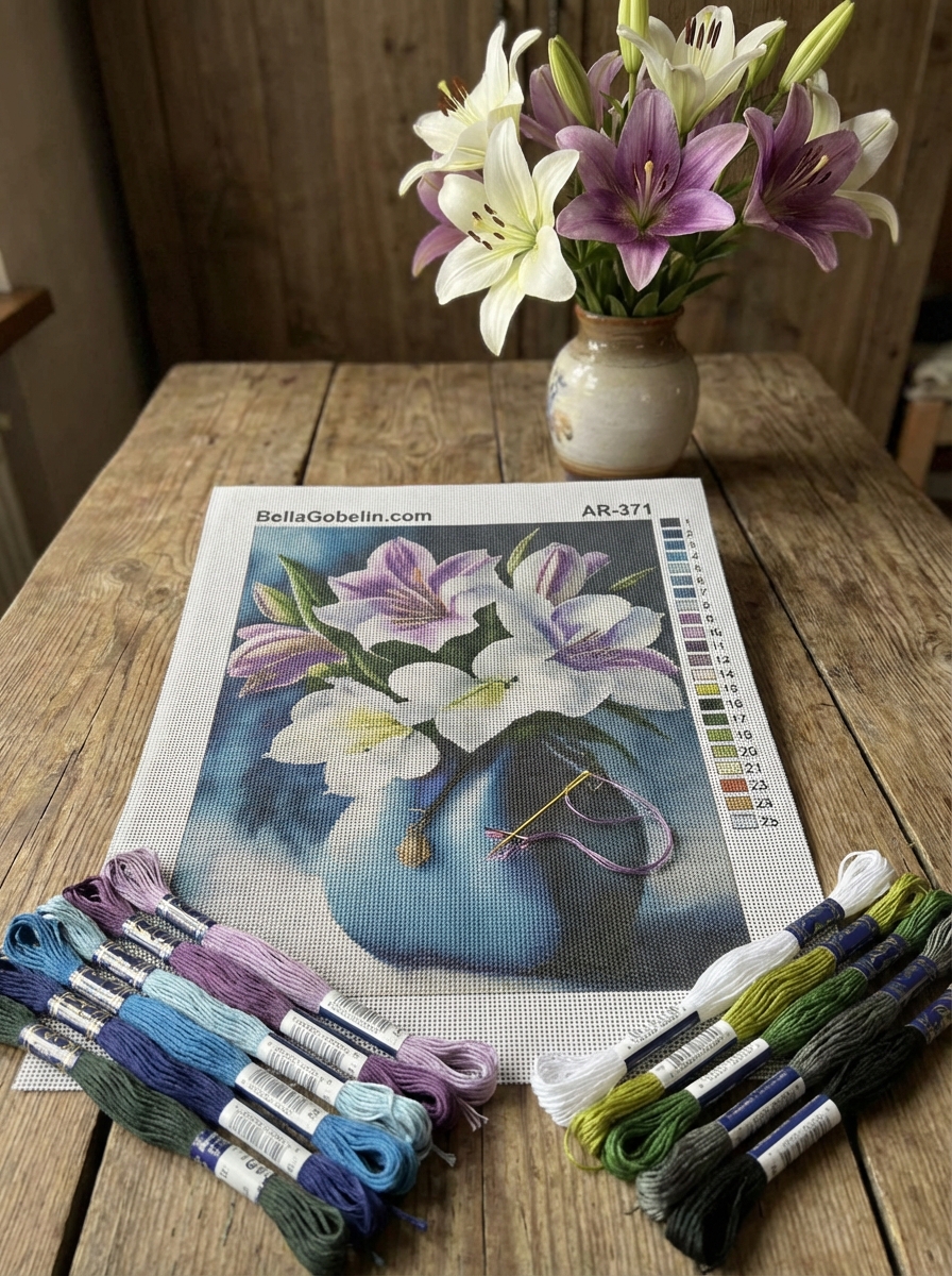 Lilienstrauß in der Vase