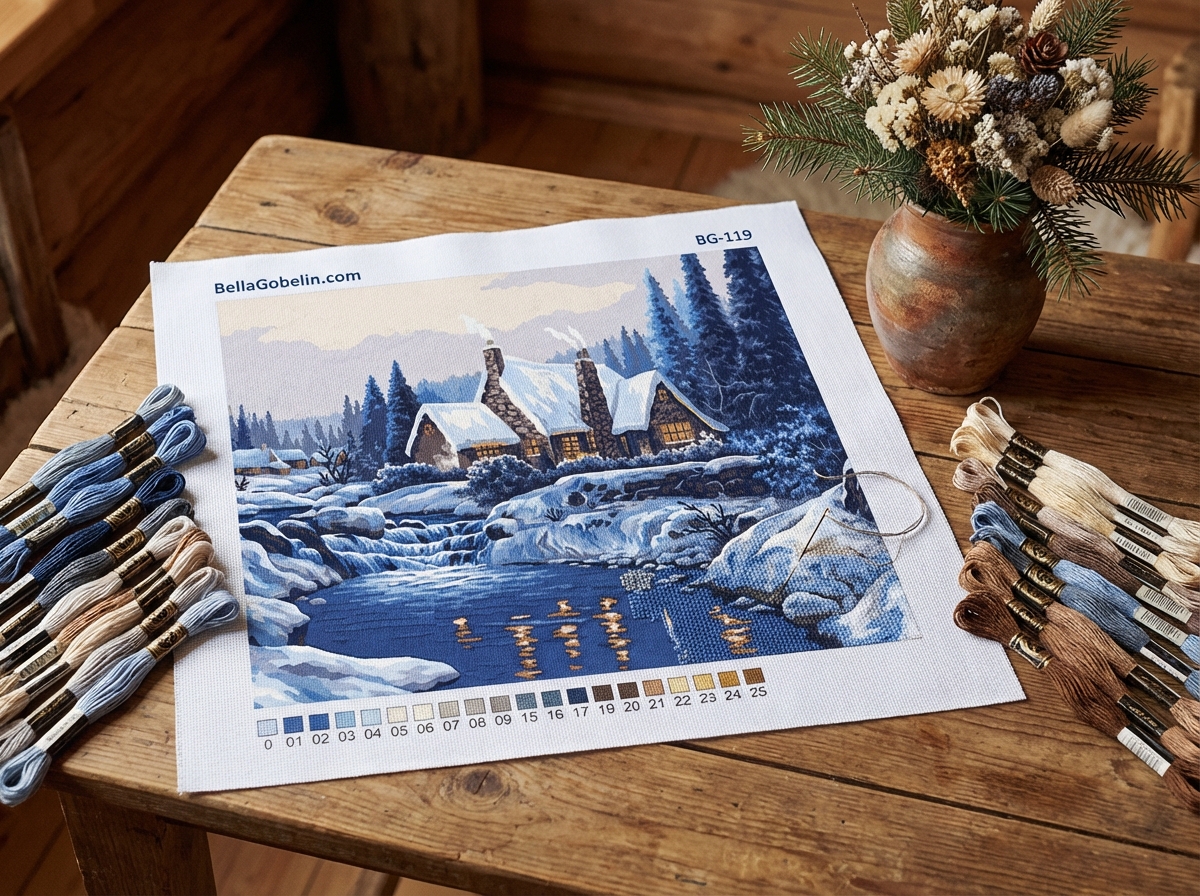 Schneelandschaft am Berghaus