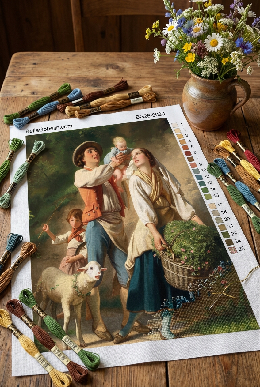 Benjamin Vautier - Replik der jungen Familie