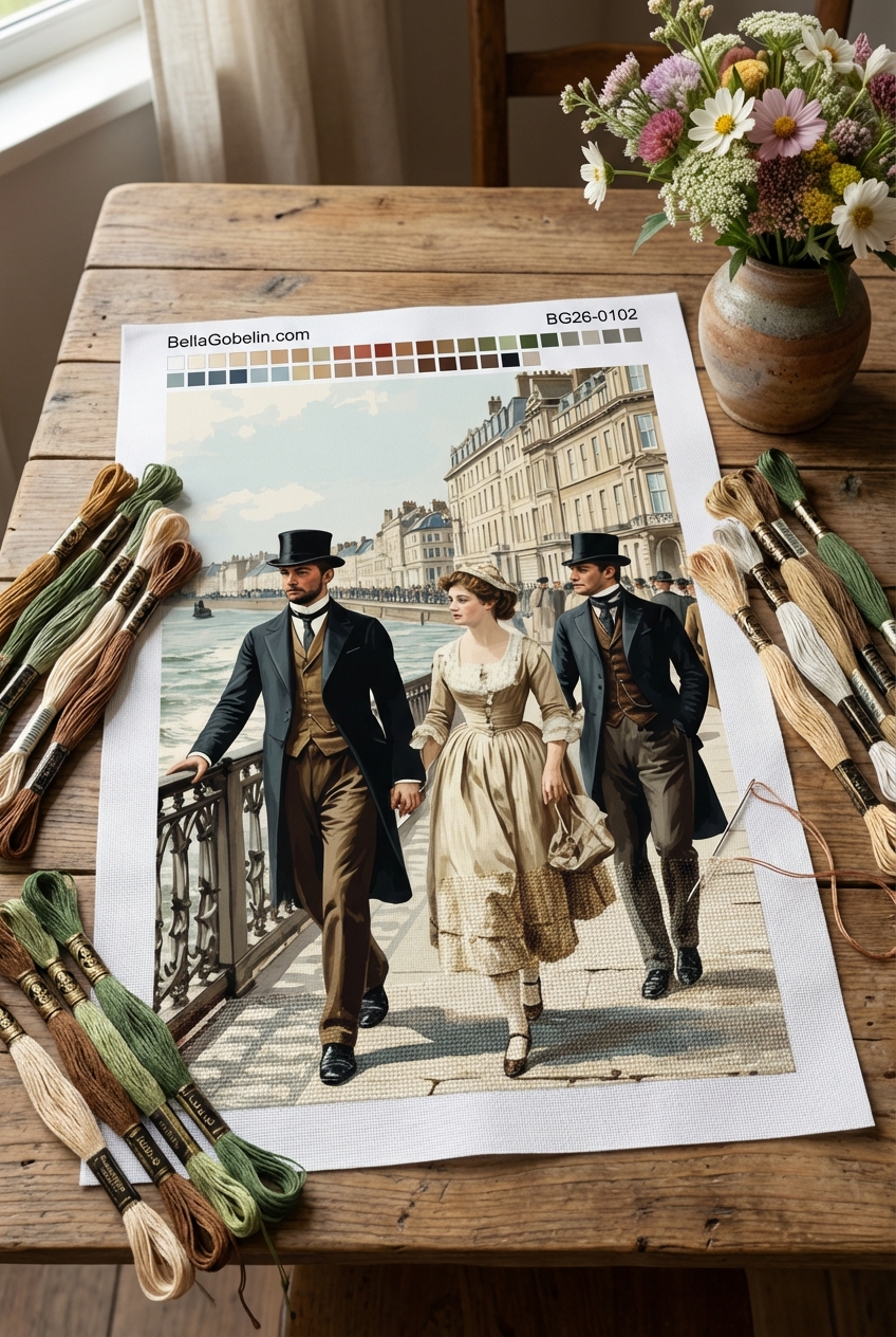 Spaziergang am Strand mit einem eleganten Paar