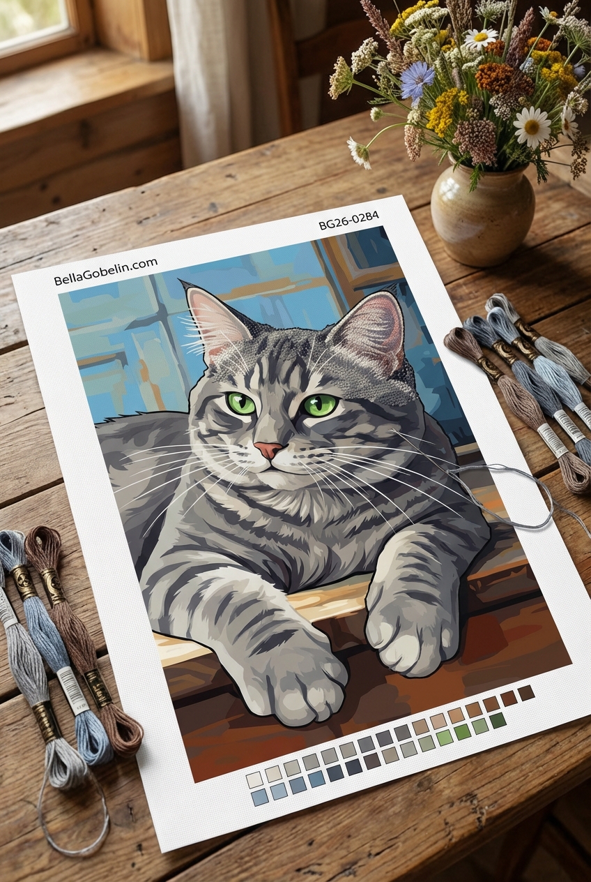 Porträt einer orangefarbenen Katze