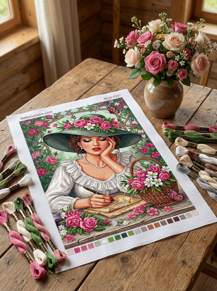 Die Dame mit den Rosen