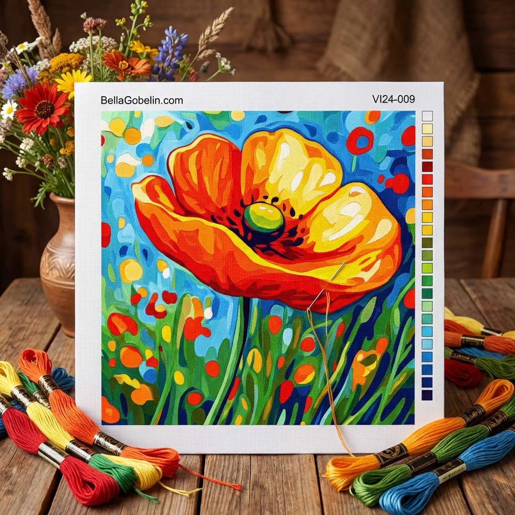 Die einsame Mohnblume