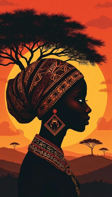 <div class='list-title'>Porträt einer schwarzen Dame</div><div class='list-plustitle'>Gobelin Stickbild - Stickpackung</div>