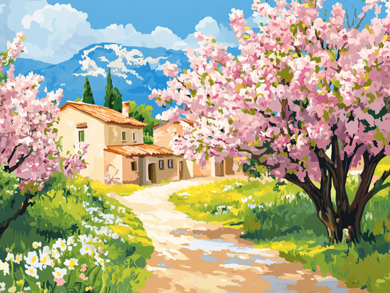 <div class='list-title'>Blütezeit in der Toskana</div><div class='list-plustitle'>Gobelin Stickbild - Stickpackung</div>