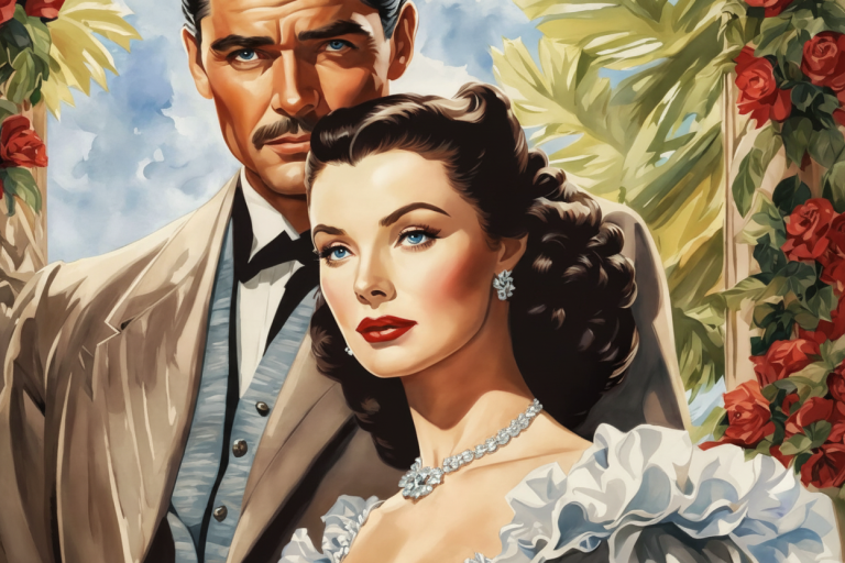 Romantikus portré rózsákkal