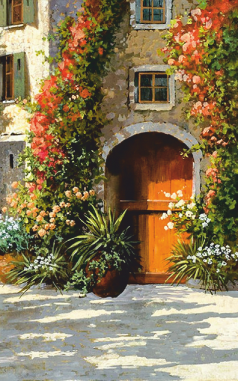 Mediterrán utca - álló formátum 1.