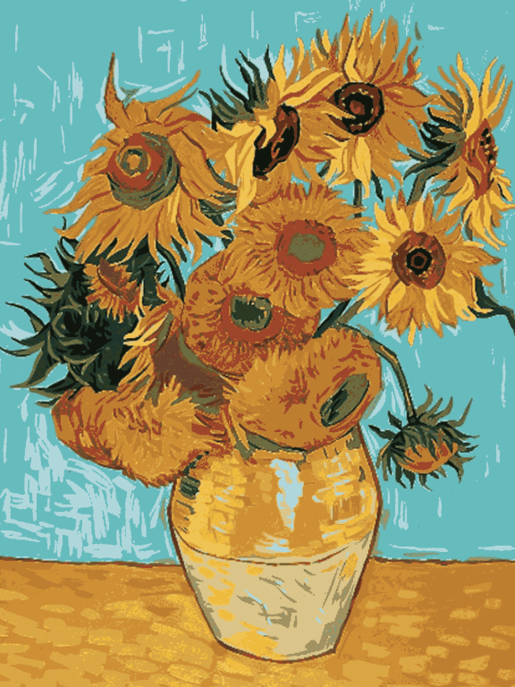<div class='list-title'>Van Gogh: Sonnenblumen</div><div class='list-plustitle'>Gobelin Stickbild - Stickpackung</div>