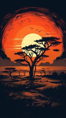 Nacht in der Savanne