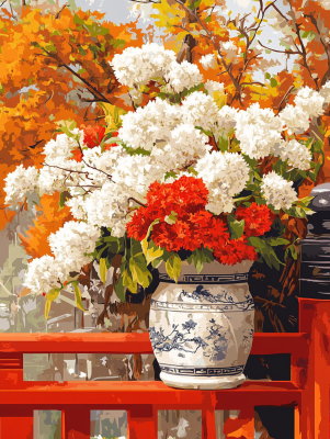 Ein aus dem Garten gepflückter Blumenstrauß