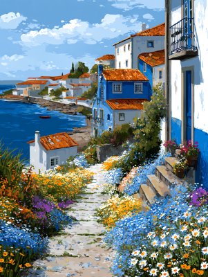 Hollandisches Küstenstädtchen