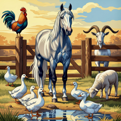 Freunde im Hühnerhof