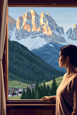 Aussicht auf den Mont Blanc