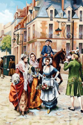 Holländische Barock Antik Gobelin Replikat