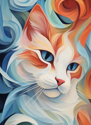 Modern Katzenporträt