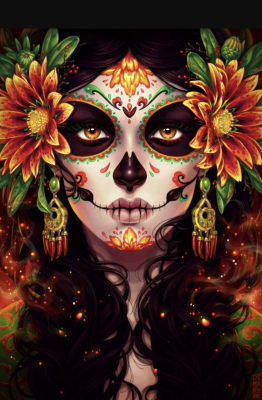 Mexikanisches Halloween-Thema