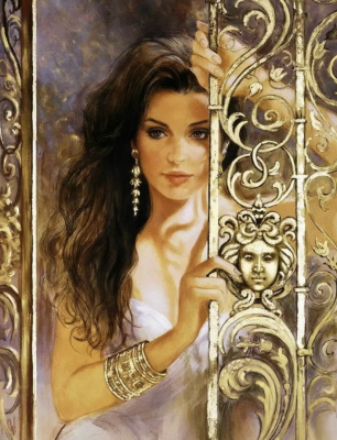 Romantisches Damenporträt