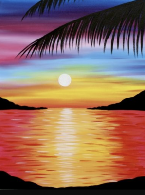 Sonnenuntergang in der Bucht