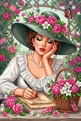 Die Dame mit den Rosen