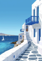 Santorini Landschaft
