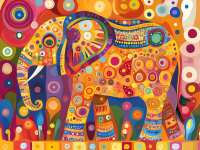 Elefant im Stil von Klimt – 25-113