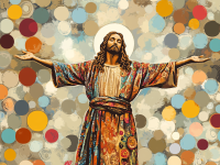 Modernes Bild von Jesus