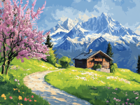Frühling in den Schweizer Alpen