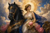 Aurora und das schwarze Pferd