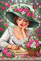 Die Dame mit den Rosen