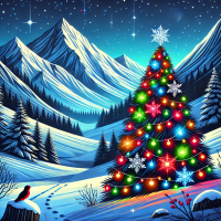 Der kleine Vogel und der Weihnachtsbaum