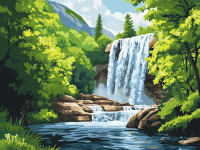Waldwasserfall