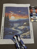 Vollmond-Winterstimmung